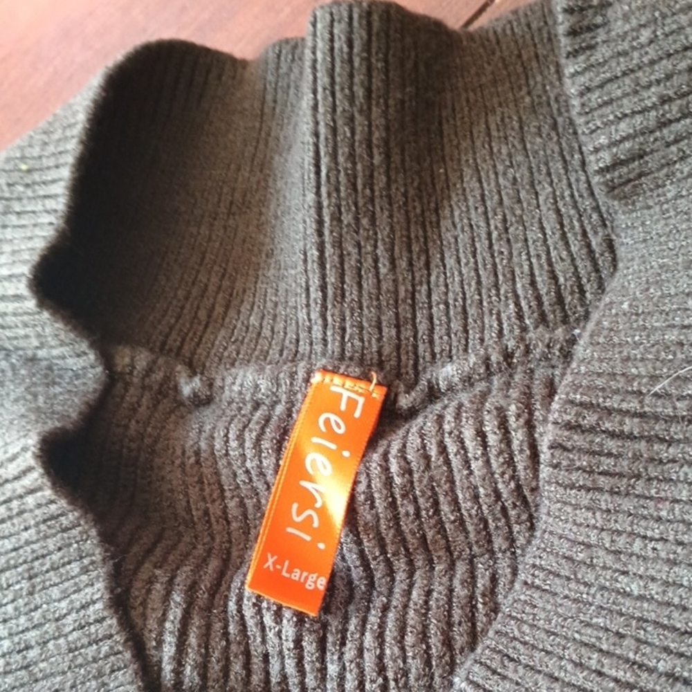 Women's Charcoal V-Neck Sweater